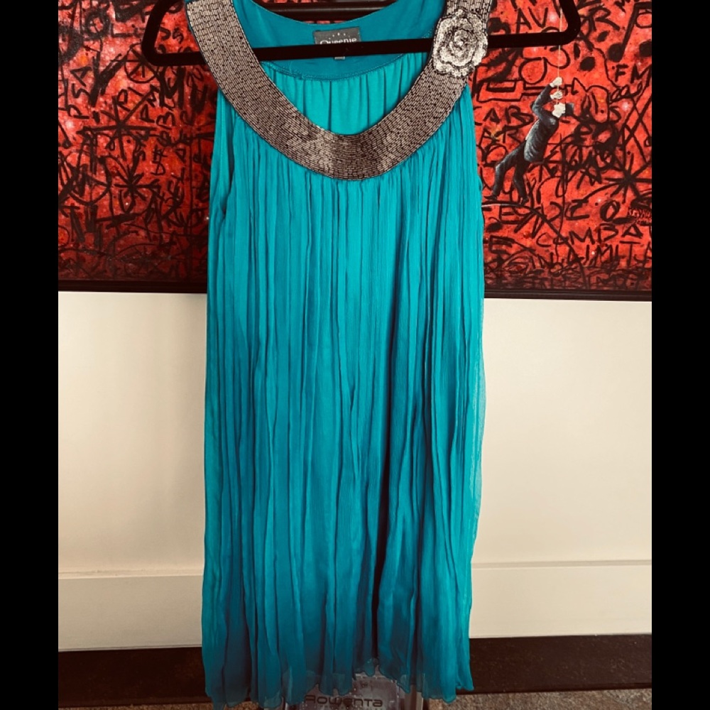 Beautiful and classy blue mini dress